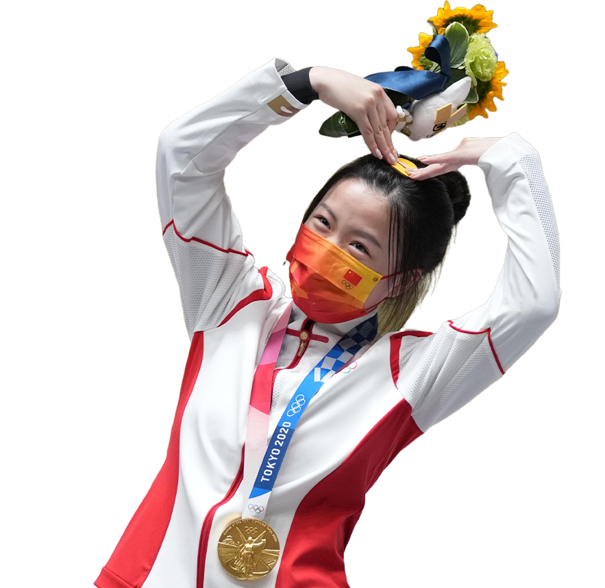 杨倩，追求一种极致的平静杨 倩2020年东京奥运会射击女子10米气步枪项目冠军2020年东京奥运会10米气步枪混合团体冠军
