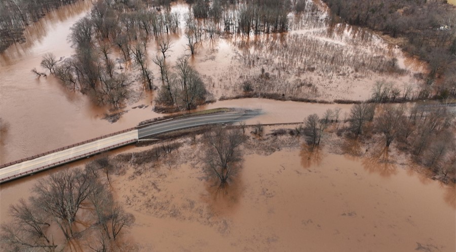 美国新泽西州遭遇洪灾